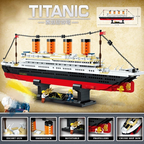 Bloque Titanic Barco Juguetes Crucero Modelo Barco DIY Bloque Titanic Barco Juguetes Crucero Modelo Barco DIY