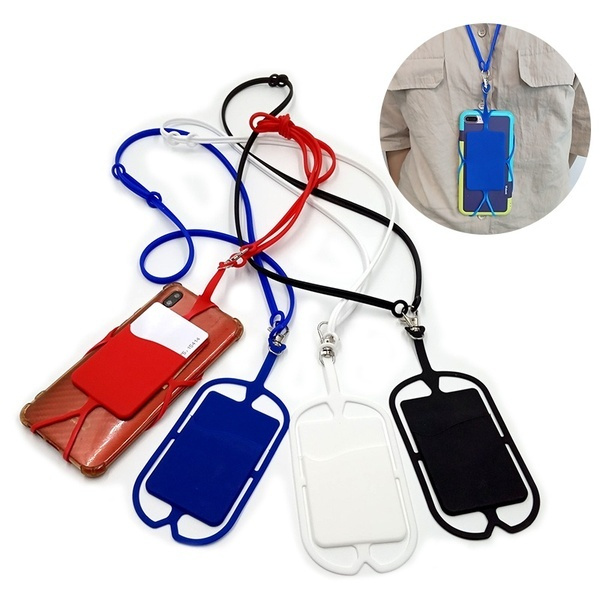 Rope Holder Phone Silicone Lanyard Case Cover Holder Sling Necklace