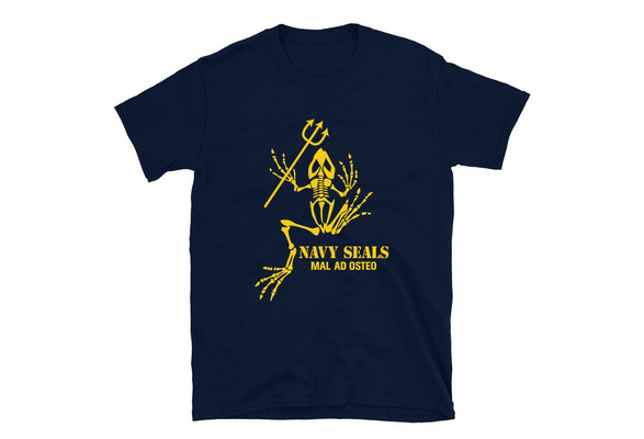 Us Navy Seals Frogman Skeleton Scuba Combat Divers Mal Ad Osteo T Shirt Wish