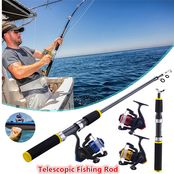 Telescopic Fishing Rod Fishing Sea Pole Portable Spinning Travel