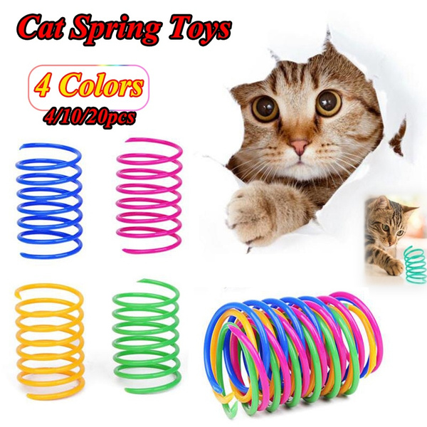 spring cat toy