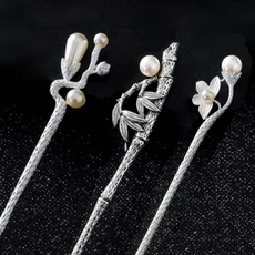 hair, Pins, pearlhairstick, pearlhairpin