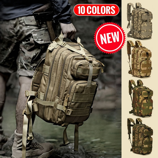 15L Waterproof Outdoor Backpack Military Tactical Trekking Hiking Camping Bag 