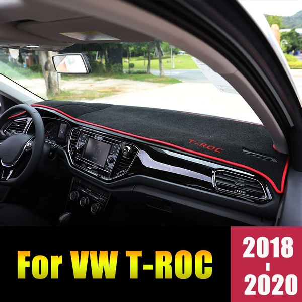 For Volkswagen VW T-ROC T ROC TROC 2020 2019 2018 LHD Car Dashboard Cover  Sun Shade Mats Anti-UV Pad Carpet Trim Accessories