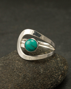 Sterling, Vintage, Turquoise, Engagement