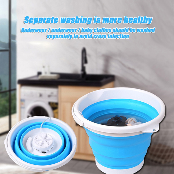 Bucket washing machine store for clothes