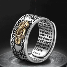Jewelry, fashion ring, unisexring, buddhist