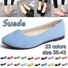 casual shoes, Ballet, Suede, Flats shoes