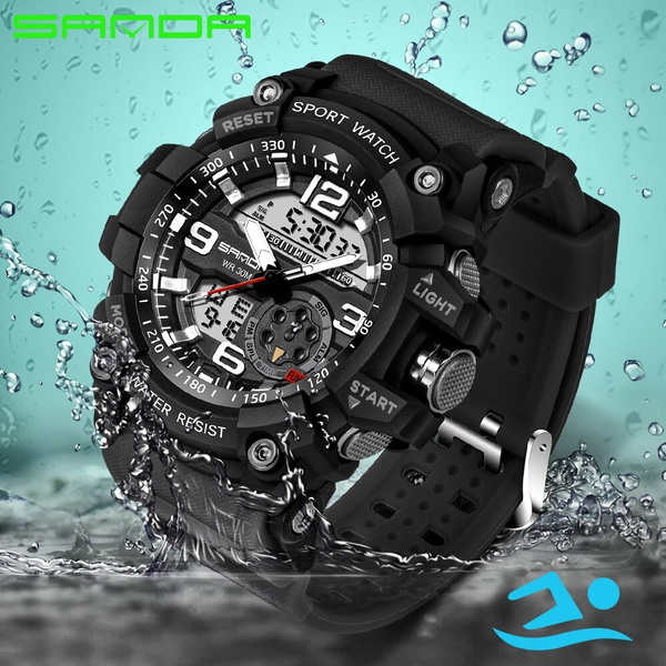 Sanda Geschenkdoos Militaire Horloge Mannen Waterdichte Sport Horloges Voor  Man Horloges Mannelijke Merk Luxe Klok Dive Saat Relogio Masculino | Wish