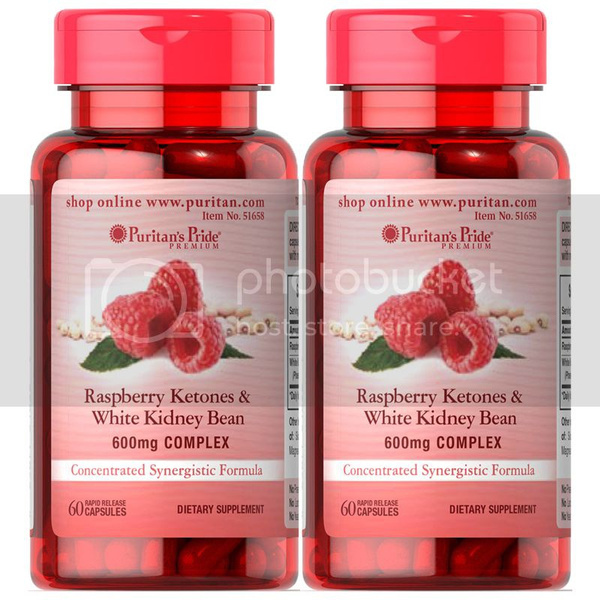 Puritan's Pride Raspberry Ketones and White Kidney Bean 600mg Complex