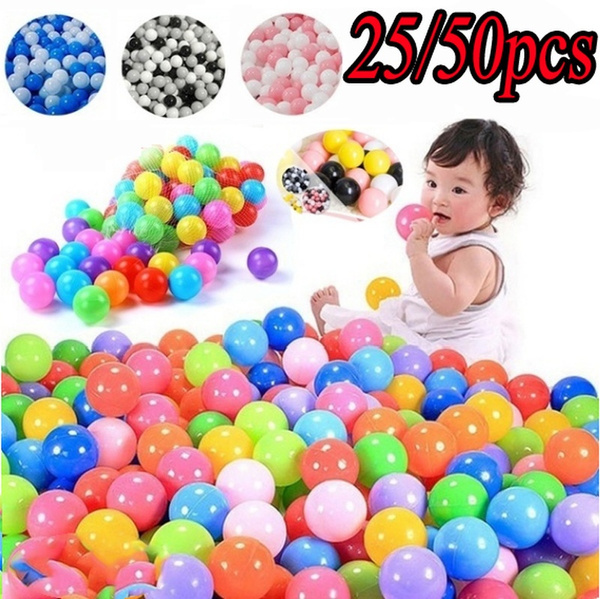 50PCS Colorful Ball Soft Plastic Ocean Ball Funny Baby Kids Swim Pit Pool Toys 