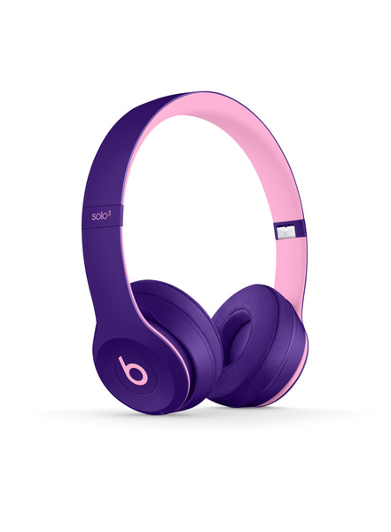 Beats by Dr. Dre Beats Solo3 Wireless On Ear Bluetooth Headphones Pop Violet Kit with USB Adapter Cube