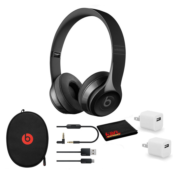 Beats by dre solo 3 wireless black hot sale