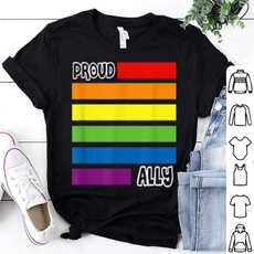 rainbow, trending, Cotton Shirt, Cotton T Shirt