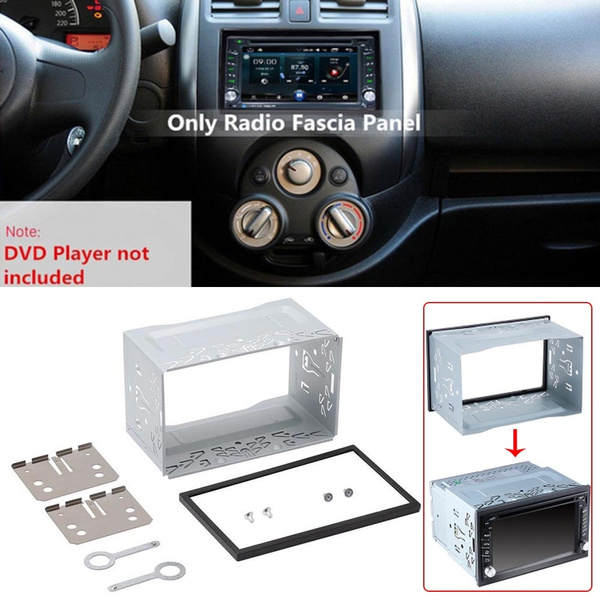 2 DIN Car Stereo Radio DVD Player Fascia Frame Metal Cage Installation ...