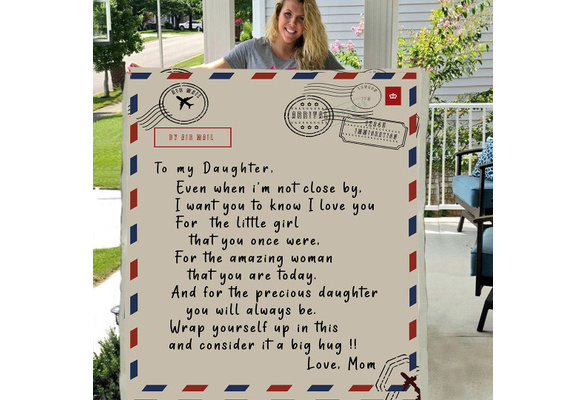 Letter Postcard To My Daughter I Love You Even when i'm not close