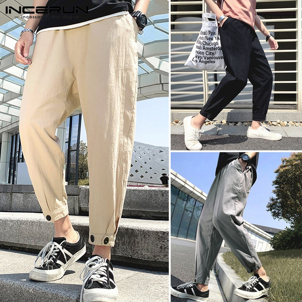 Korean Summer Fashion Slim Fit Linen Cotton Business Pants For Men Casual  And Comfortable Smart Casual Trousers W0414 From Liancheng03, $12.28 |  DHgate.Com