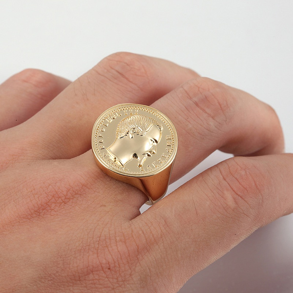 Amazon.com: Caprixus Mens Signet Ring 925 Sterling Silver 24K Gold Vermeil  Ancient Greek Coin Ring Hand Forged Ancient Hammered Handmade Ring for Mens  and Women Turkish Fine Jewelry : Handmade Products