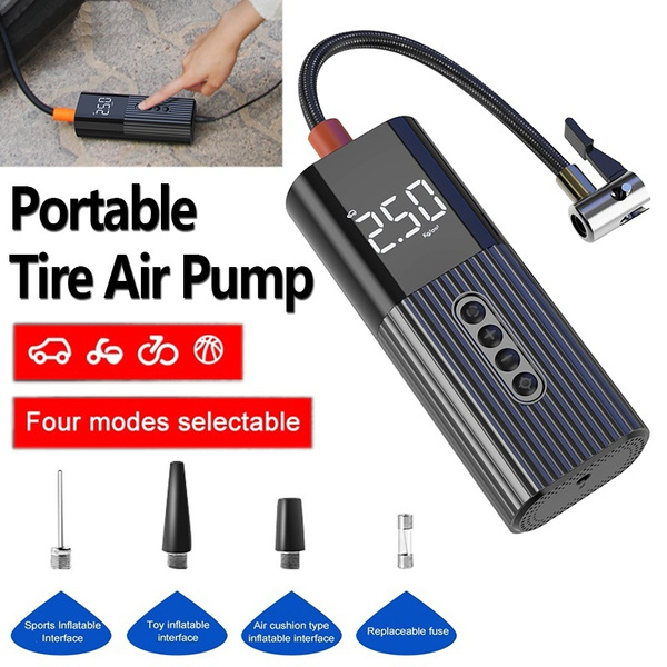 Portable Car Tyre Inflator LCD Digital Car Tyre Pump 12V 71 Psi Air  Compressor for Motorcycle Bicycle Inflatable Cushions