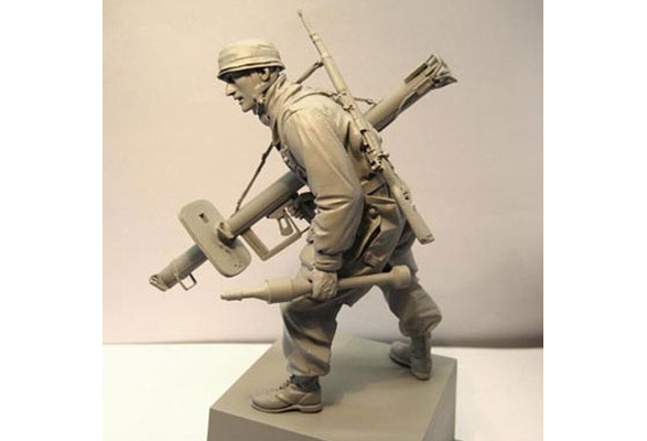1/35 55MM Advancer Resin Soldier White Mold Figure Resin Unpainted 
