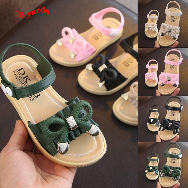 Dropship Baby Girls Sandals Solid Color Princess Children Shoes Girls  Student Sandals Open Toe Non-slip Summer Beach Kids Shoes to Sell Online at  a Lower Price | Doba
