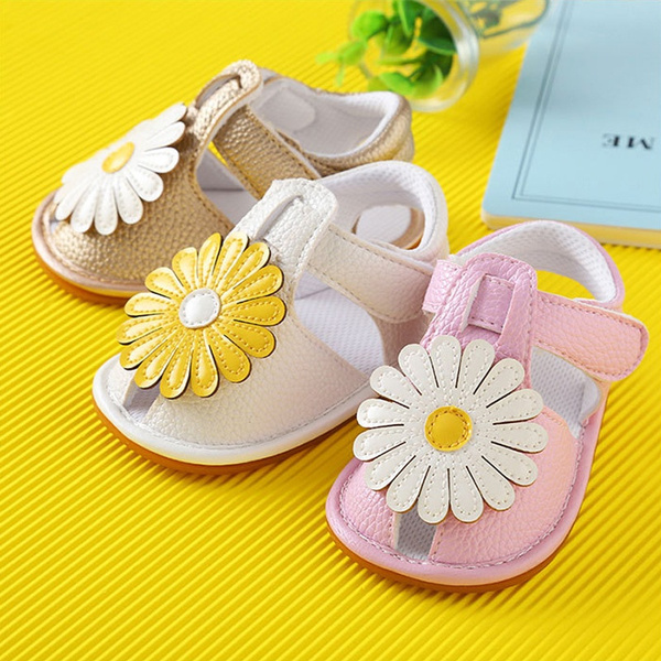 sunflower baby shoes
