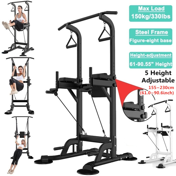 Adjustable Power Tower,Home Training Fitness Equipment Standing Full Body Chin up Bar,Multi-Function Dip Station,Strength Muscle Training Fitness Workout