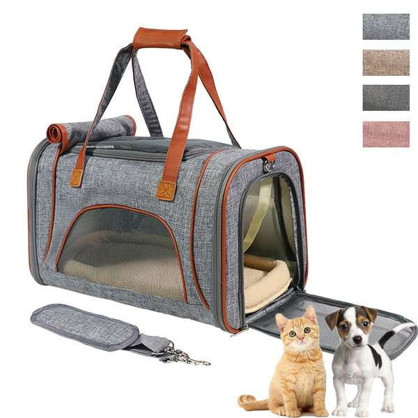 Pet Carrier Soft Sided Portable Bag for Cats, Small Dogs Airline Approved