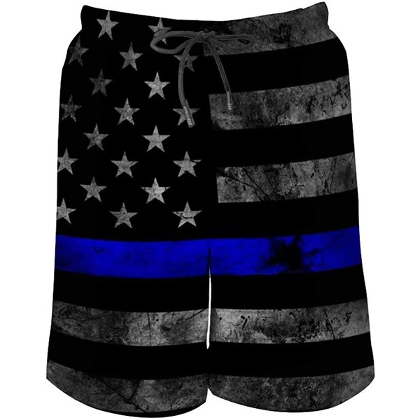 Thin blue line 2025 board shorts