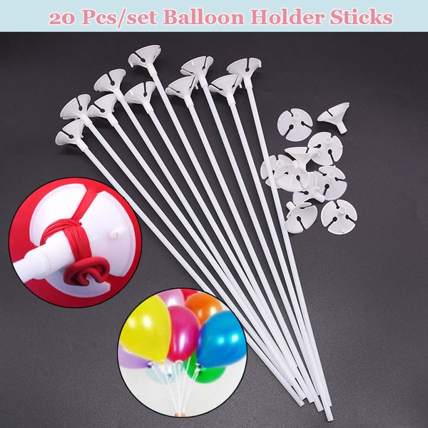 Dropship 4 Sets Balloon Stand Kits; Balloon Sticks Holder With