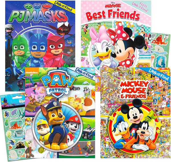 Disney look and find books set kids toddlers 2 4 set of 4 look and