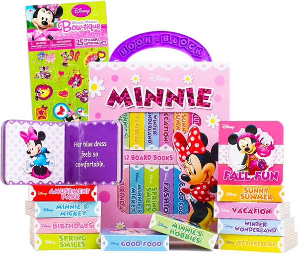Disney Minnie Mouse Board Books Set Toddlers Babies Bundle Pack of 12