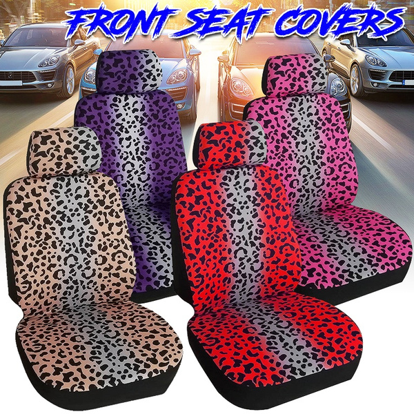 Car Seat Protector Pink Beige Red, Pink Cheetah Print Car Seat Covers