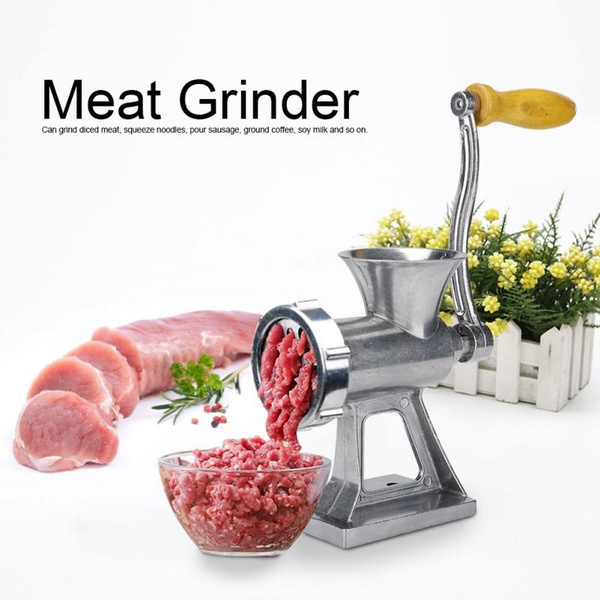 Manual Meat Grinder, Hand Crank Mincer Meat Processor Grinding