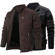 Outdoor, Winter, fashion jacket, leather