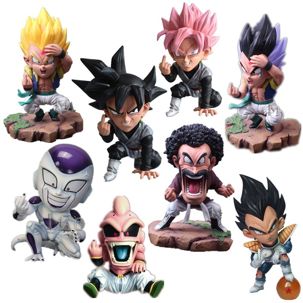 20Unus/Lot 4-9Cm Dragon Ball Z Figuras Son Goku Vegeta Super Saiyan Dios Hercule Frieza Buu Beerus WHIS Anime DBZ Model Dolls
