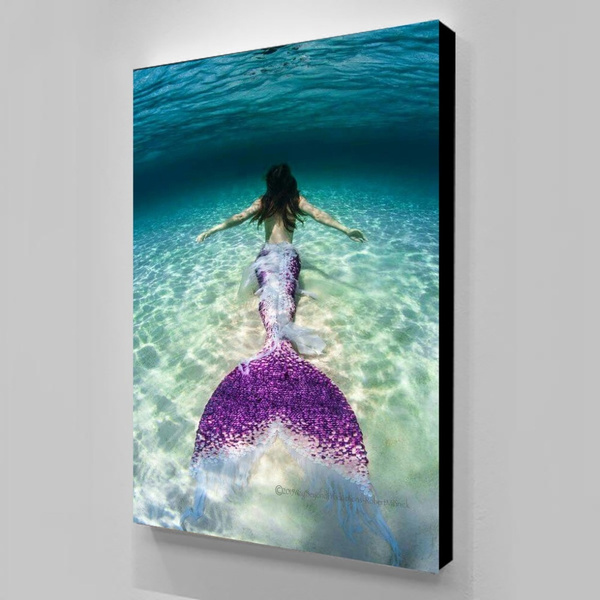 Mermaid Home Decor Poster Wall Painting Canvas Pictures For Living Room Art No Frame Wish - Mermaid Home Decor