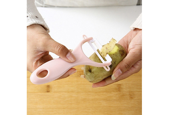 Hand Potato Peeler Ceramic Blade Spud Vegetable Fruit Slicer Speed Cutter  Tool