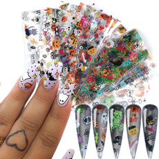 ghost, decoration, nail stickers, pumpkindecal