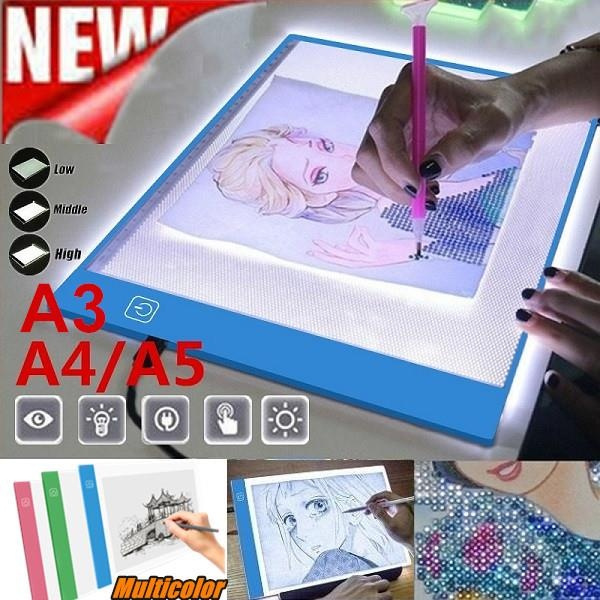 NEW Ultra A3minus/A4/A5 Digital LED Copy Board IP65 Waterproof Graphic  Tablet Tracing Board Diamond Painting Board USB Cable