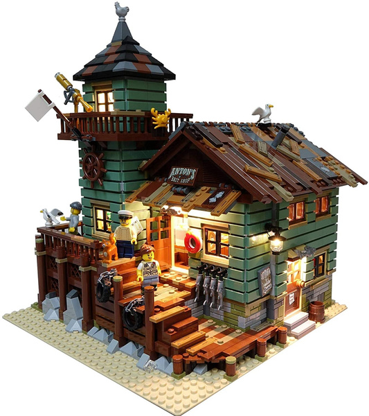 Brick Loot LED Lighting Kit for Lego Old Fishing Store - 21310 (Lego Set  NOT Included) 