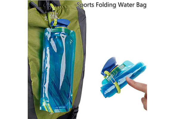 Folding Water Bottle 700ml Sports Travel Hiking Collapsible