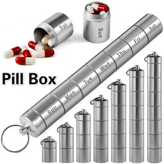 portablepillcase, case, pillbox, Key Chain