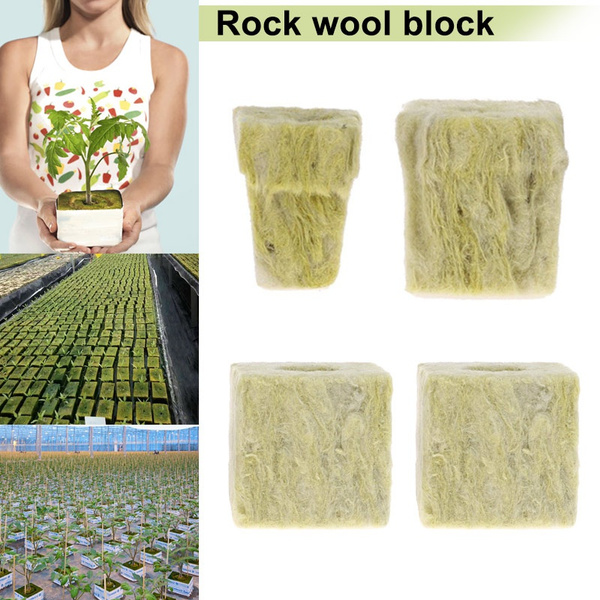 Cubes Rockwool Hydroponic Grow Media Soilless Cultivation Planting Compress Base 