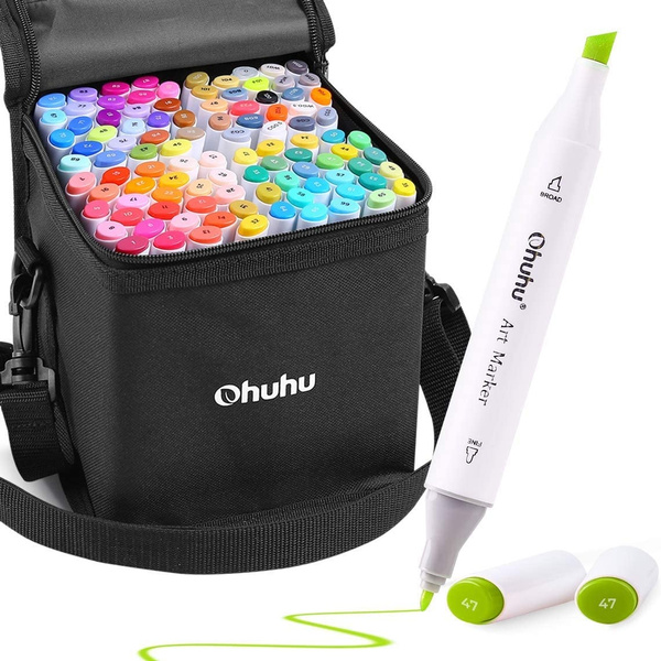 Ohuhu 320 Colors Dual Tips Illustration Marker Pens with Blender Pen quick  dry - Veg4U