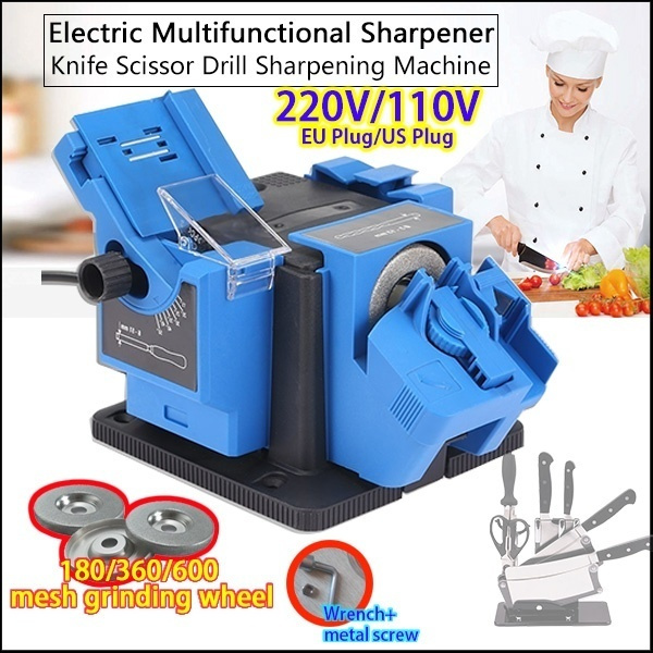 Multifunction Electric Knife Sharpener Drills Sharpening Machine Knife  Scissor Sharpener Power Household Grinding Tools EU/ US