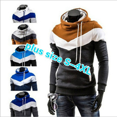 Fashion, pullover sweater, contrastcolorhoodie, Men