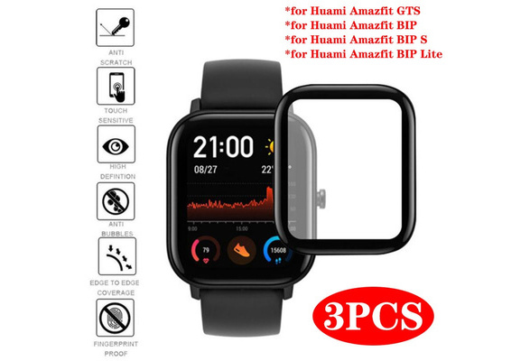 3PCS 5D Curved Edge Protective for Xiaomi Amazfit GTS \u0026 BIP Glass  Accessories Film Huami Amazfit Bip S / Bip Lite Screen Protector | Wish