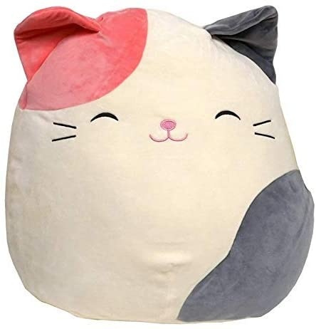 Squishmallow Kellytoy 16 Karina The Pink Grey Cat Super Soft Plush Toy Pillow Pet Animal Pillow Pal Buddy Stuffed Animal Birthday Gift Holiday Wish