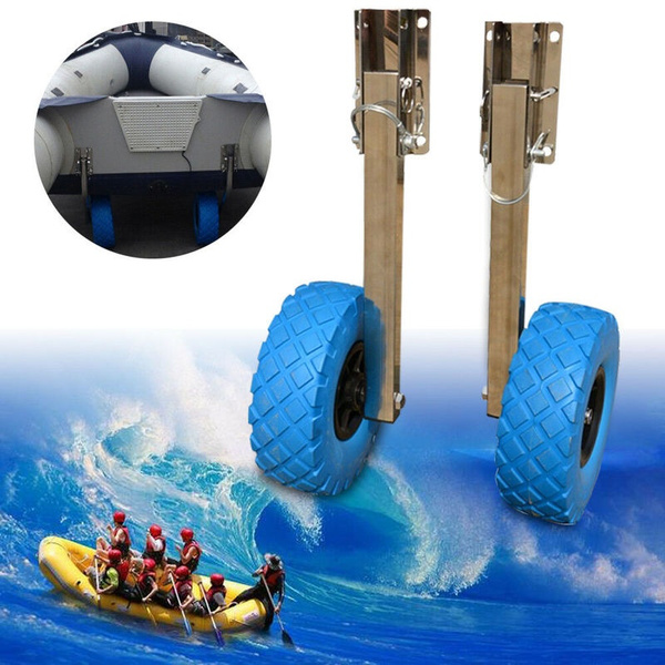 Launching Wheels Boat Transom Wheels for Inflatable Boat Yacht Dinghy ...